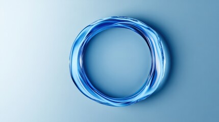 Blue Circle on Blue Background