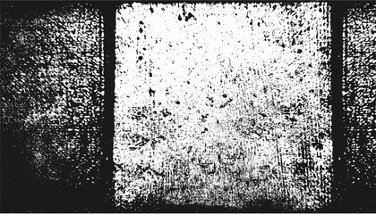a black and white  texture of a distressed lino print ideal a background or for making grunge effects the  file has a background fill and a texture layer for easy color scheme changes