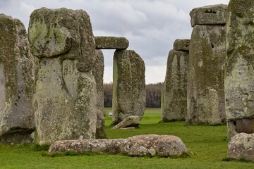 stonehenge in uk at Stonehenge - Salisbury - Wiltshire - united kingdom