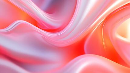 Obraz premium Graceful waves of soft hues intertwine, forming an ethereal and enchanting tapestry of colors