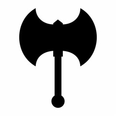 Axe icon silhouette. Design image