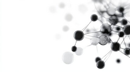 Obraz premium abstract Network connection structure on white