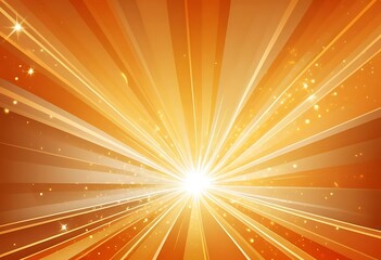 Radiant Orange Burst, An Energetic Abstract Explosion of Light and Color