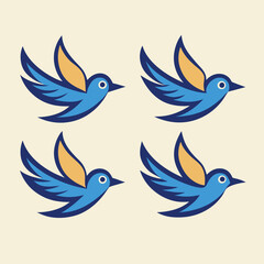 Fototapeta premium vector illustration of a bird