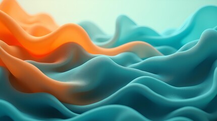 Obraz premium Abstract Motion: The Beauty of Soft Folds