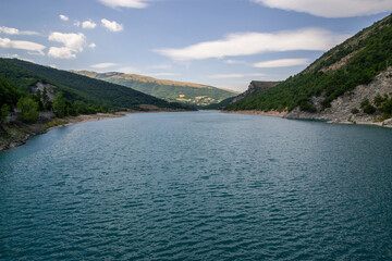 Lago di Fiastra, Marche , Italia