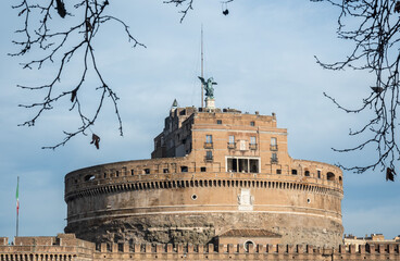 Castel Sant’Angelo da Lungotevere, Roma
