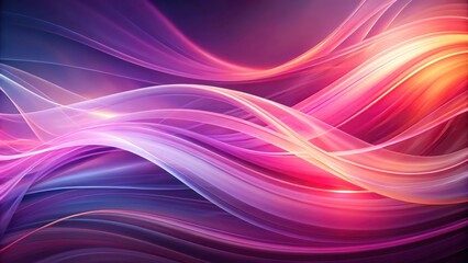 Fototapeta premium Abstract Purple and Orange Flowing Lines, Intertwined and Vibrant, Creating a Dynamic and Artistic Background