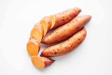 Sweet Potato Preparation Fresh, Organic and Rustic