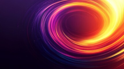 Vibrant Swirling Energy Vortex - A dynamic artwork depicting a swirling vortex of vibrant colors, symbolizing energy, motion, infinity, transformation, and power