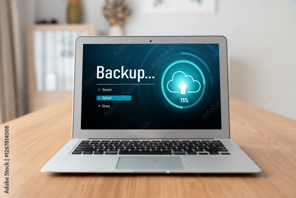 Poster backup storage data internet technology business concept. database storage cloud technology file dat