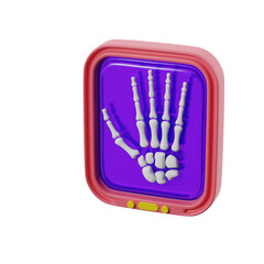 Medical x-ray icon. 3d illustration