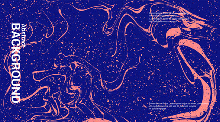 blue and pink abstract background with colorful waves. Trendy vector illustration in style color.