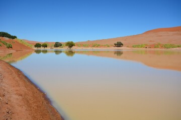 Wasser im Sossusvlei
