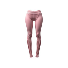 Pink Pleated Leggings - Fashionable Women's Activewear