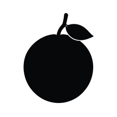 Black Sapote Silhouette Vector Art and Black Sapote Fruit Design Illustration