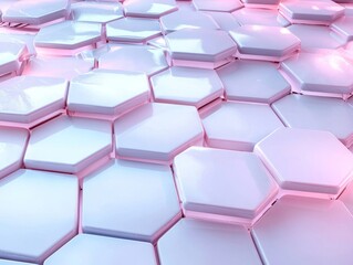 Abstract Hexagonal Pattern with Soft Lighting