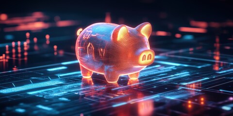 Digital Piggy Bank:  A Futuristic Vision of Financial Savings and Investment in the Tech Era