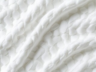 Obraz premium white knitted fabric texture background