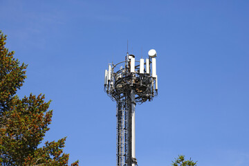 Telecommunication antennas supporting wireless networks, Ustronie Morskie, Poland