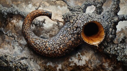 Fototapeta premium Abstract Tree Bark: Nature's Intricate Design