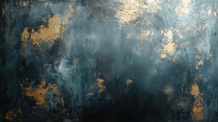 Deep texture embellished with gold foil