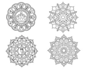 Beautiful Mandala Vector Pack High-Quality Illustrations for Commercial Use