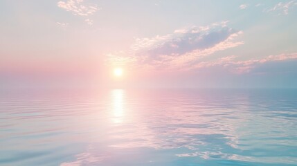 Serene Abstract Seascape with Soft Sandy Shore