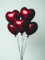 Heart shaped balloons