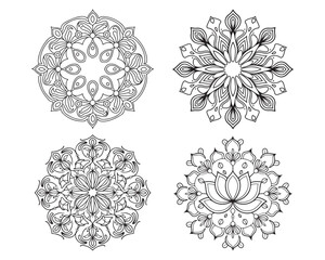 Mandala Vector Bundle - Elegant Floral and Lotus Designs for Digital Art Graphics
