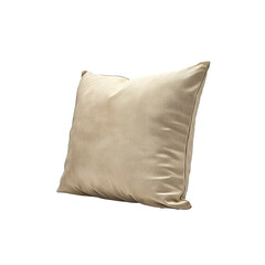 Beige Velvet Cushion, Soft and Luxurious Throw Pillow