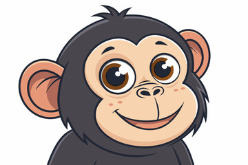 A cute cartoon  crocodile