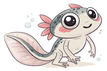 A vector of a cute tadpole