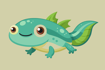 A vector of a cute tadpole