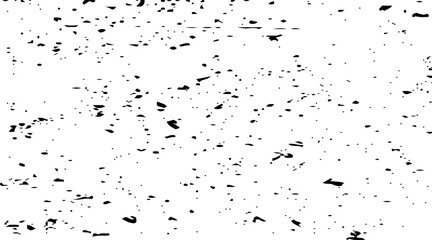 Obraz premium Dirty monochrome pattern of the old worn surface. Grunge background of black and white. Abstract illustration texture of cracks, chips, dot.
