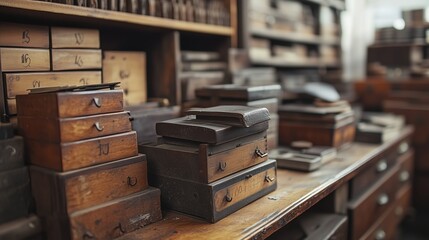 The Time Mark of Ancient Wooden Boxes
