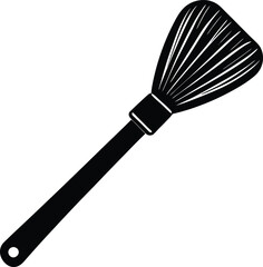 Basting brush silhouette illustration