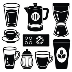 espresso icons bundle a set of vector icons repr