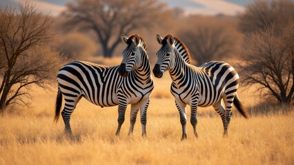 The warm moments of the Zebra couple