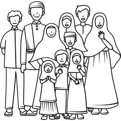 Eid mobarak family out line