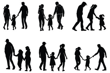 family svg png bundle family clipart silhouette vector