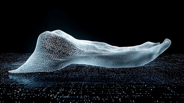 Abstract Digital Waveform