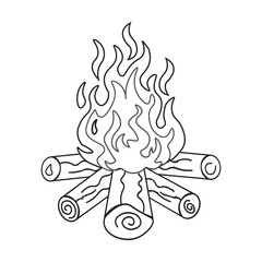 Fire flame icon tatoo isolated on white background. Symbol of burning fire flame collection. Fire sign. Silhouettes vector illustration.
