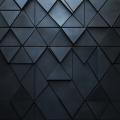 Obraz premium Abstract Polygonal Design with Triangles and Polyhedral on Dark Gray Background