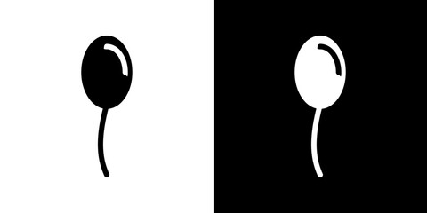 Balloon icons vectors set in solid style. © Vipul