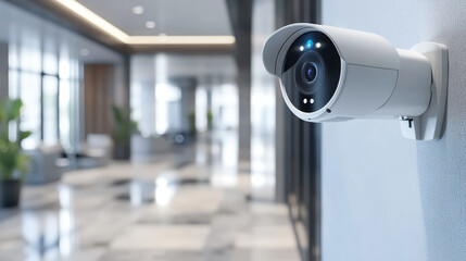 Protection of private property through advanced technology, ensuring workplace security in an office setting