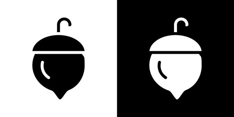 Hazelnut icons vectors set in solid style.