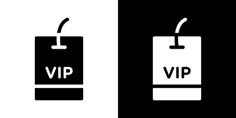 VIP icons vectors set in solid style.