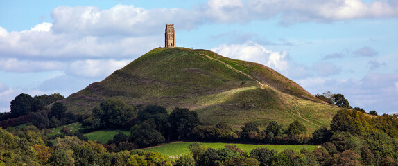 Glastonbury Tor in Somerset, UK