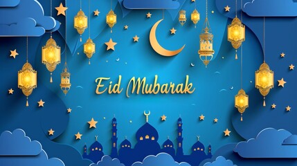 Eid al Adha Eid Mubarak Islamic Background.Eid mubarak design.Eid Mubarak premium vector illustration with luxury design.Eid mubarak islamic greeting card background, vector illustration.